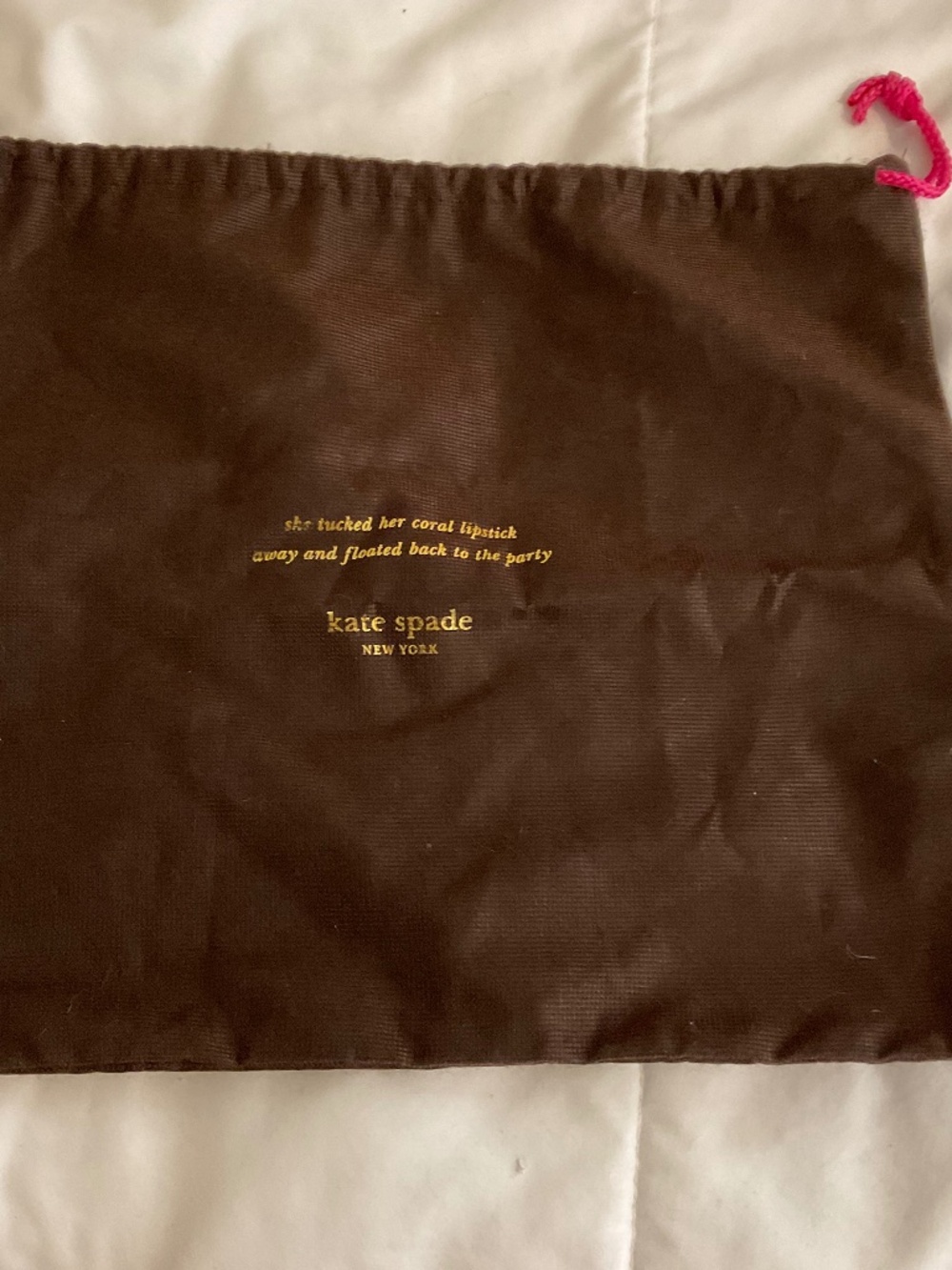Kate Spade dust bag for purse.